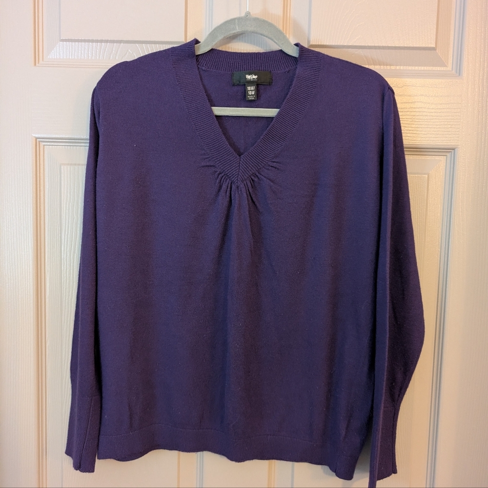 5 for $20 / Mossimo Supply Co Purple V-Neck Sweater Lightweight Knit